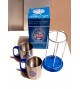 Jogo 2 Canecas Inox Com Suporte  - Bahia - Produto Oficial Licenciado